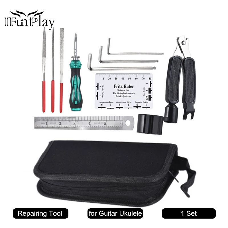 Инструмент для ремонта гитары набор инструментов уборки органайзер струн экшн
