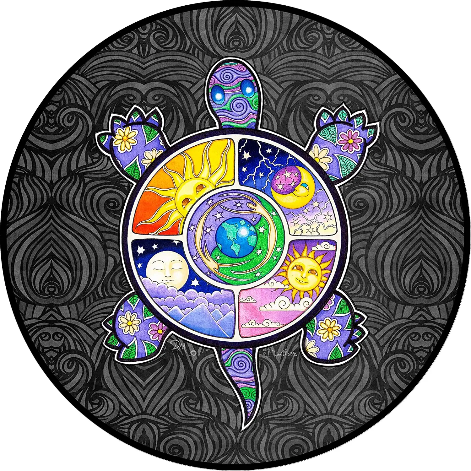 

TIRE COVER CENTRAL Earth Turtle Day Spare Tire Cover ( Custom Sizes for Any Make