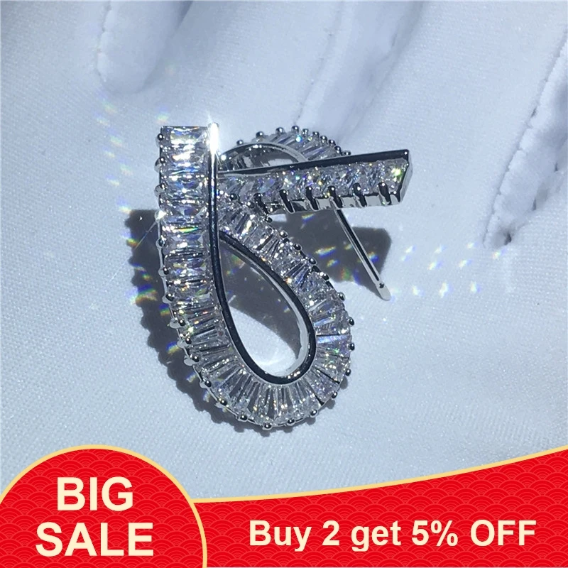 Женские и мужские серьги гвоздики из стерлингового серебра 925 пробы с цирконием