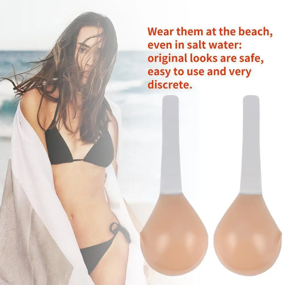 Силиконовый невидимый бюстгальтер с эффектом пуш-ап клейкая Крышка для сосков