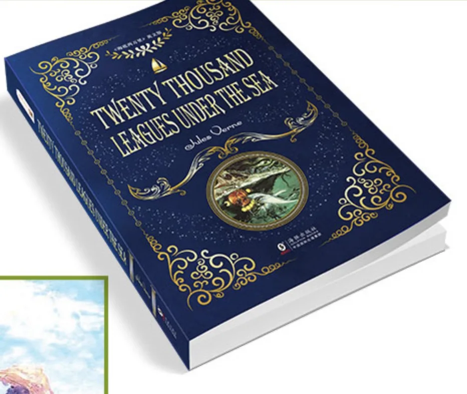 20 тысяч лье под водой Sci-Fi Jules Verne английское издание фантастический новелл книга