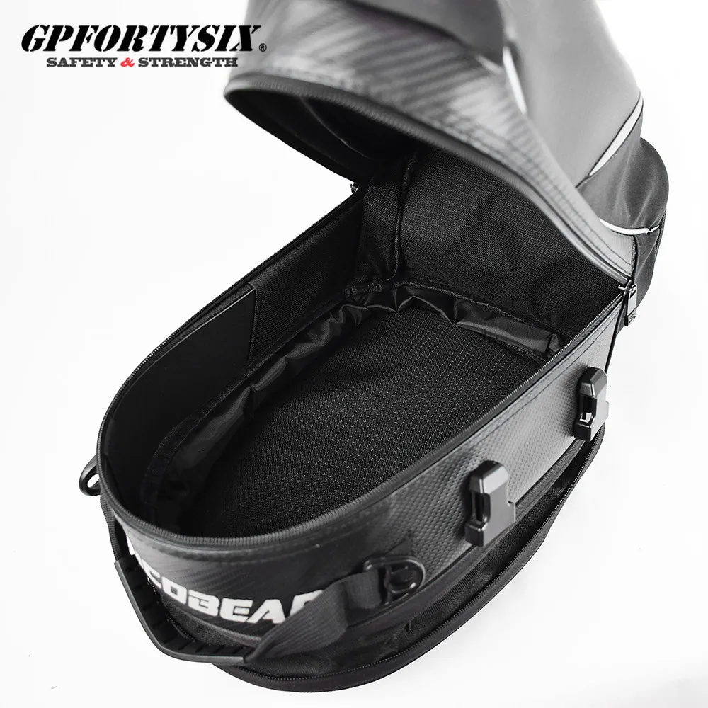 Новая водонепроницаемая сумка GPFORTYSIX на заднее сиденье мотоцикла черная моторная