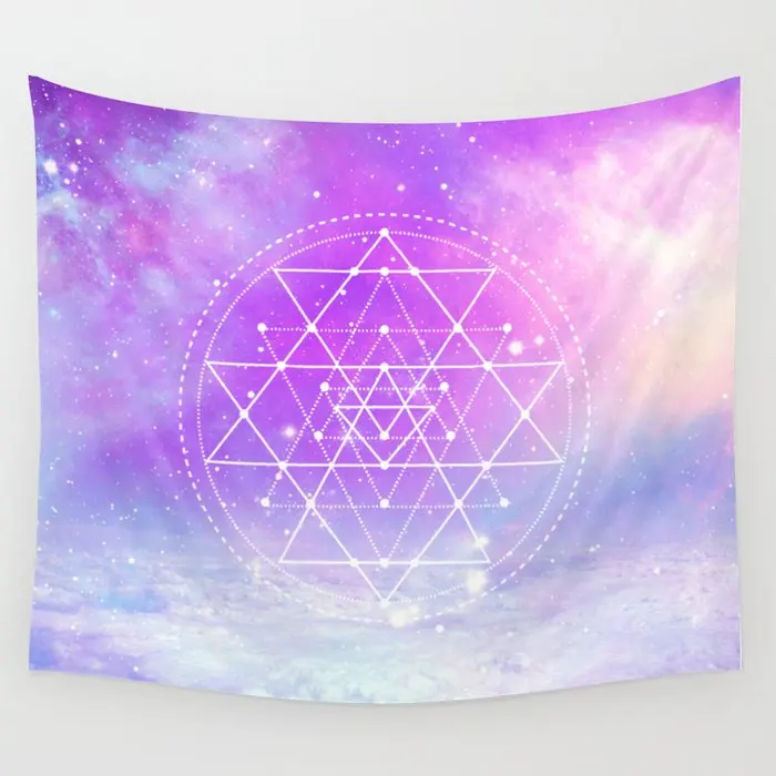 

Sacred Geometry Tapestry Wall Hanging Boho Decor Cloth Tapestries Psychedelic Hippie Tapestry Mandala Wall Carpet