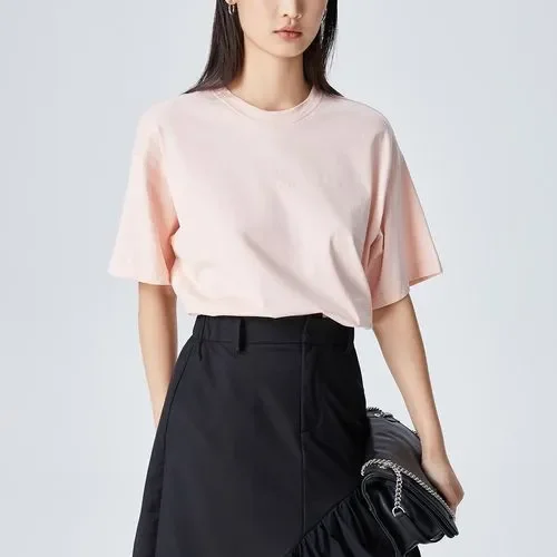 

blue Summer 2020 short sleeve t shirt Women Top Garment