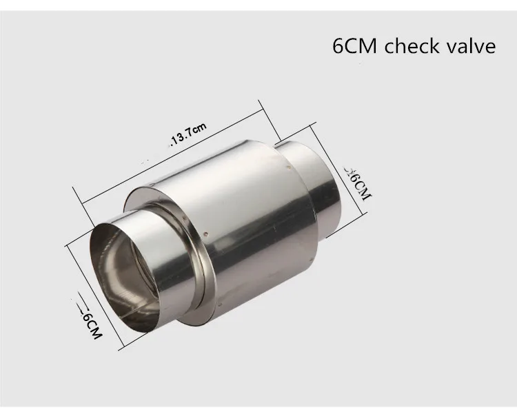 Толстая выхлопная труба из нержавеющей стали 6 см сильная газовый