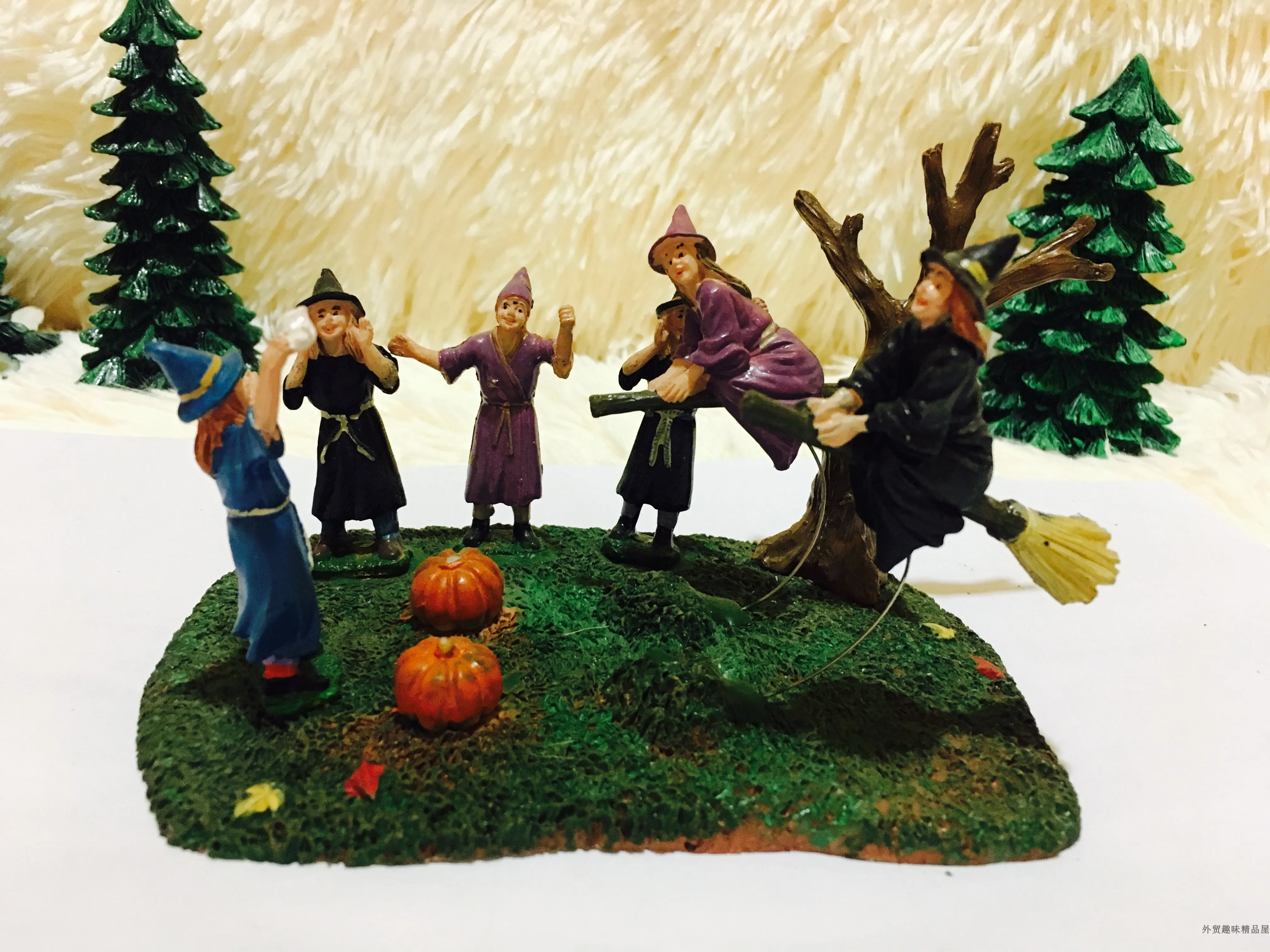 Модельная фигурка из смолы игрушечная метла ведьма|Игровые фигурки и