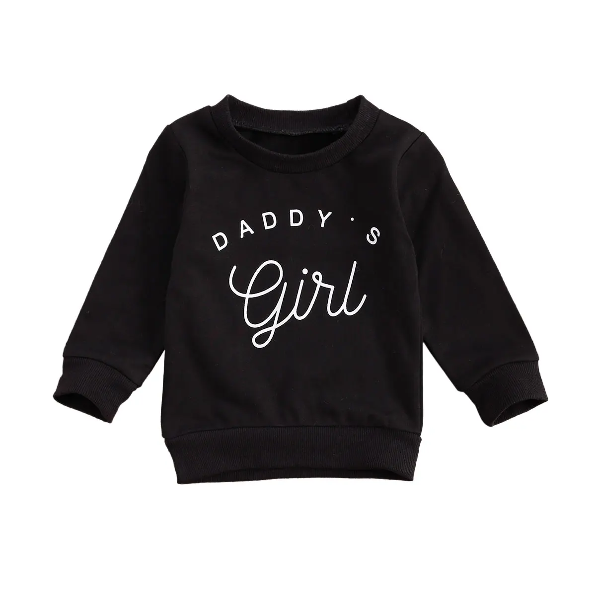 Newborn Baby Girls Sweatshirts Infant Long Sleeve O neck Thick Tee Casual Letter Print Tops 2020 New Spring Autumn Sweater