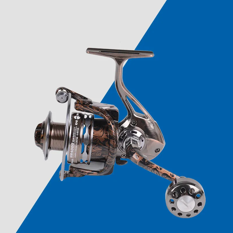 

HM2000-7000 Series Spinning Reels 12+1 BB 5.2:1/4.9:1 Aluminum Hand Carp Ocean Boat Fishing Wheel Saltwater Fishing Reels Metal