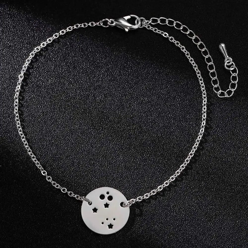 Todorova Chain Link Full Moon Star Bracelets &amp Bangles Jewelry Charm Travel Jewellery Gift Wanderlust Earth Bracelet | Украшения и