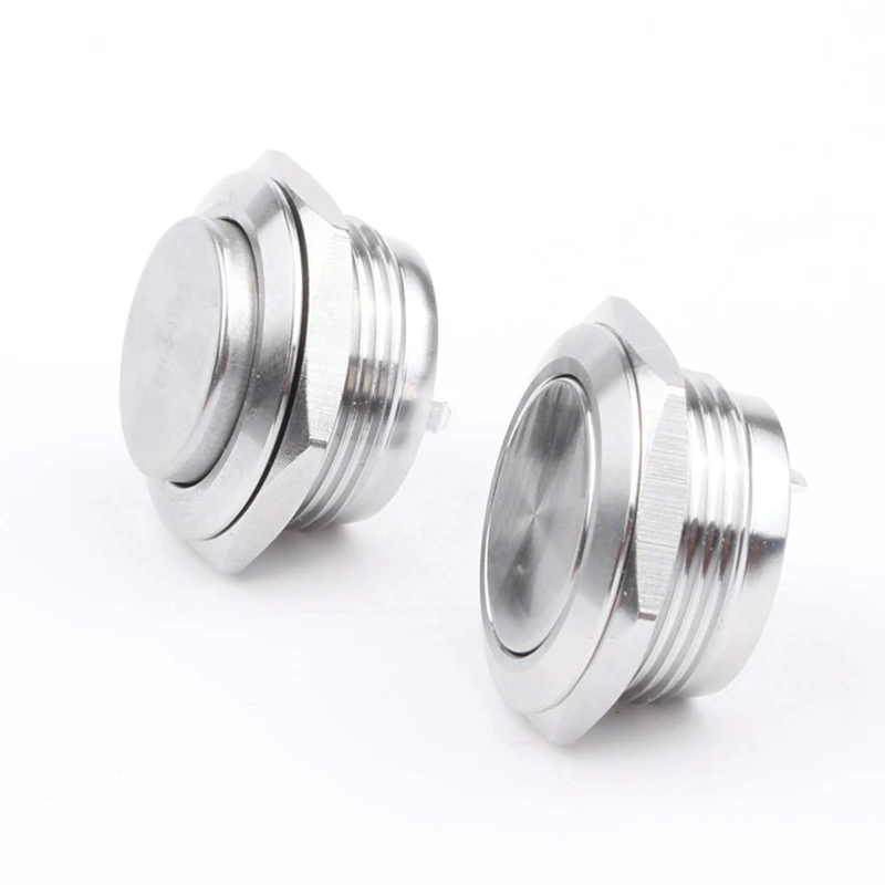 19 мм металлический кнопочный переключатель без лампы 2 футовый микро ход ультра