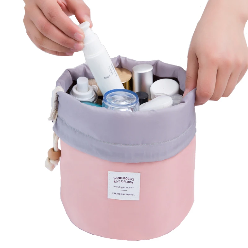 Милая женская косметическая сумка мешок на шнурке косметичка для поездок