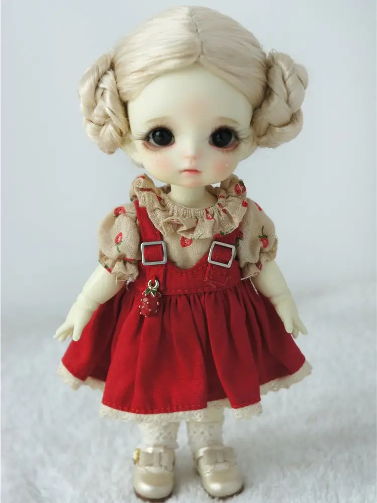 JD102 1/12 1/8 прекрасная балерина BJD Искусственные парики Женская 4-5 дюймов 5-6