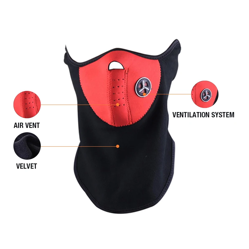 mask antiviral Fleece Bicycle Mask Balaclava Winter Snowboard Running Outdoor Sports Neck Scarf Warm | Спорт и развлечения