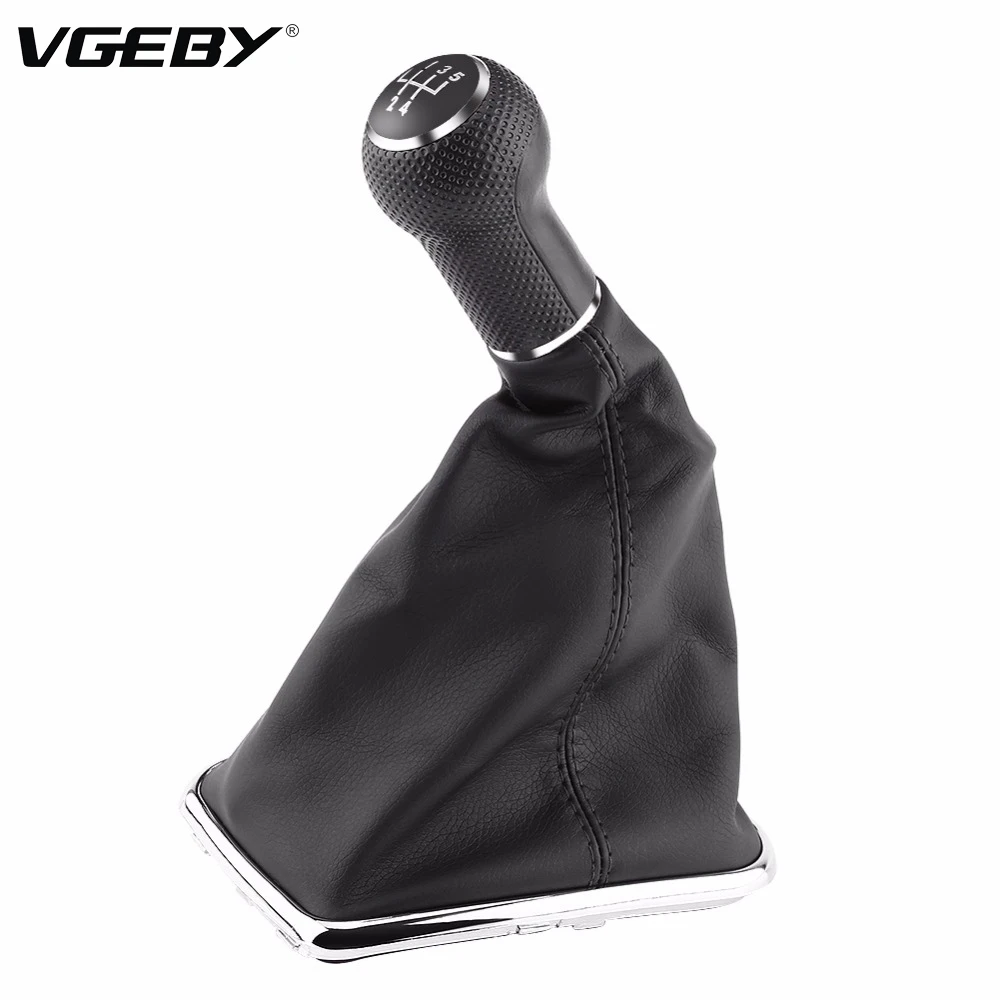 1 шт 5 Скорость кожаная ручка переключения рулевого механизма автомобиля Gearstick