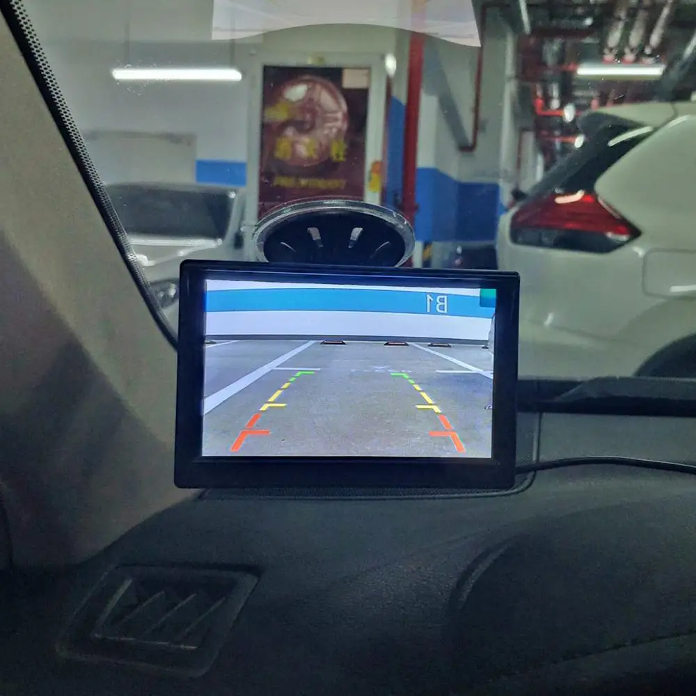 DIYKIT беспроводной 5-дюймовый HD ЖК-дисплей монитор заднего вида автомобильный Мини