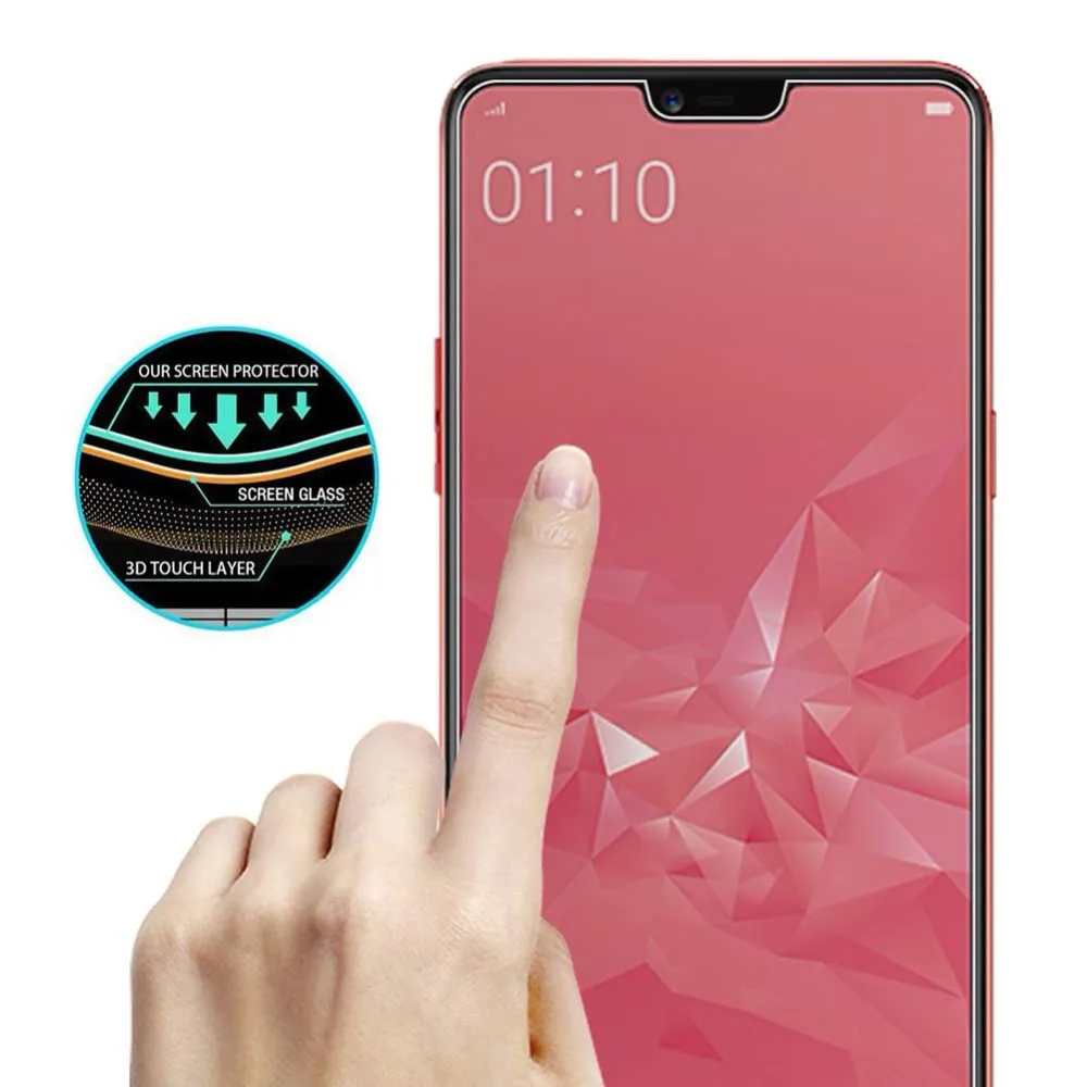 Твердость 9H закаленное стекло для OPPO A3 A3S мобильный телефон Защита экрана защита