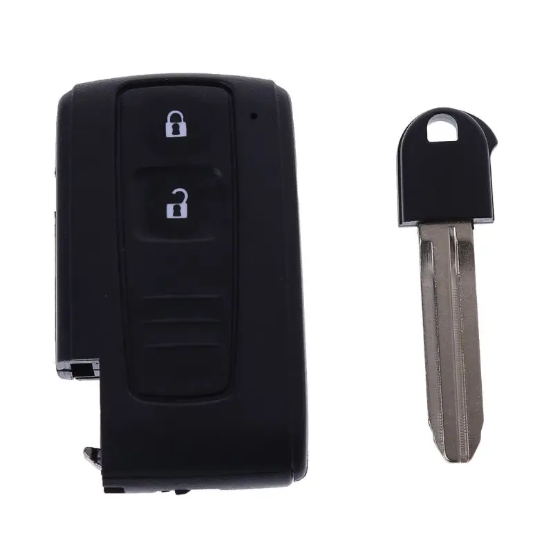 

2 Buttons Remote Smart Car KeyCase Cover For Toyota Prius Corolla Verso Toy43 Uncut Blade fashion car styling abs+metal