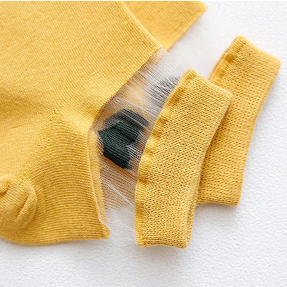 

1 Pairs Fashion Spring Summer Women Street Boat Socks Transparent Love Heart Cotton Shallow Short Socks Low Cut Boat Sock