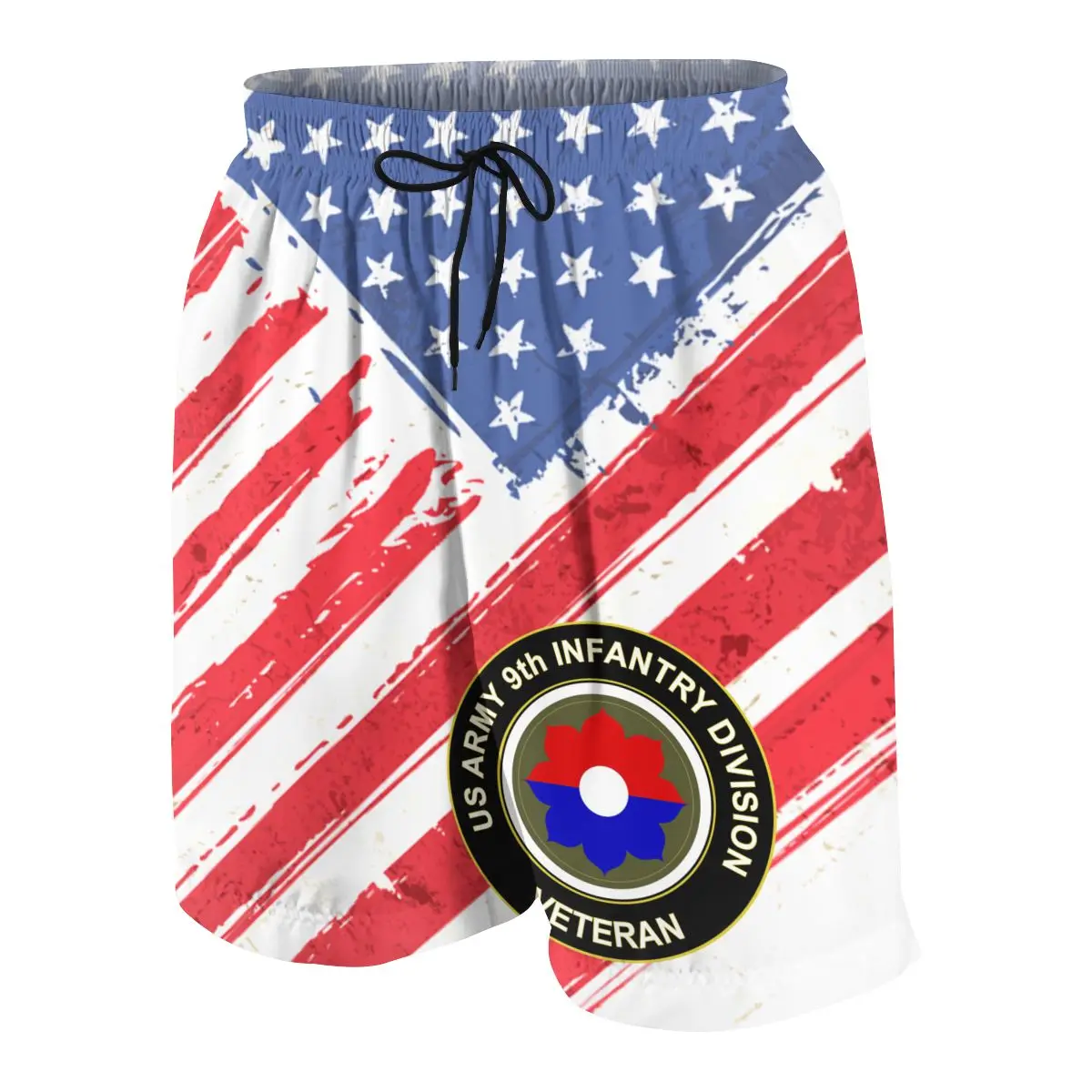 

US Army Veteran 9th Infantry Division Casual Shorts Fitness Summer Cool Short Pants Jogger Workout Beach Breeches Quick Drying