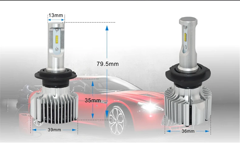 

Auto Led 16000lm/pair Spot Led Headlight Blubs H4 LED Hi-Lo Beam Bulbs Lamp H11 9005 9006 9012 6000K Auto Light Car Light Lamp