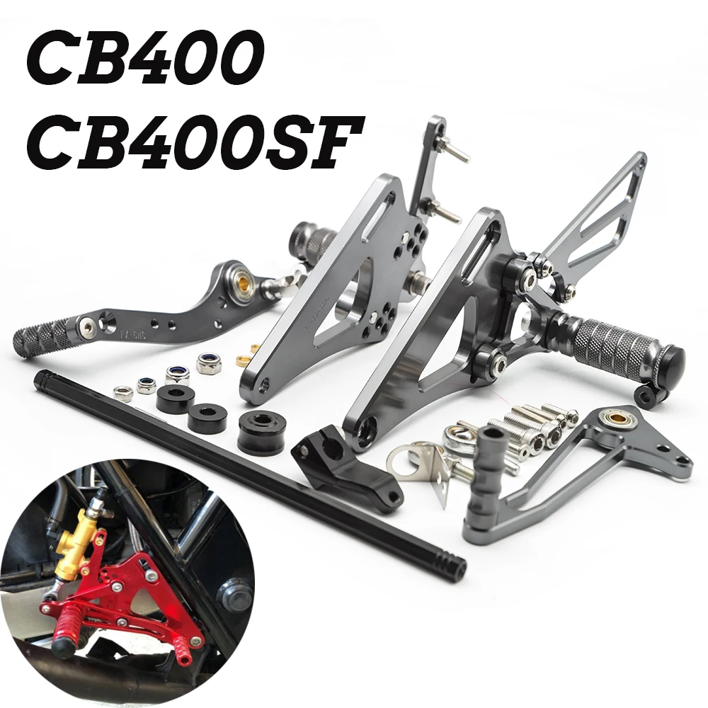 

CNC Motorcycle Rest Set Footrest Rearset For Honda CB400SF CB400 CB 400 VTEC SPEC 1 2 3 1990-1997 Foot Peg Footpeg Pedal