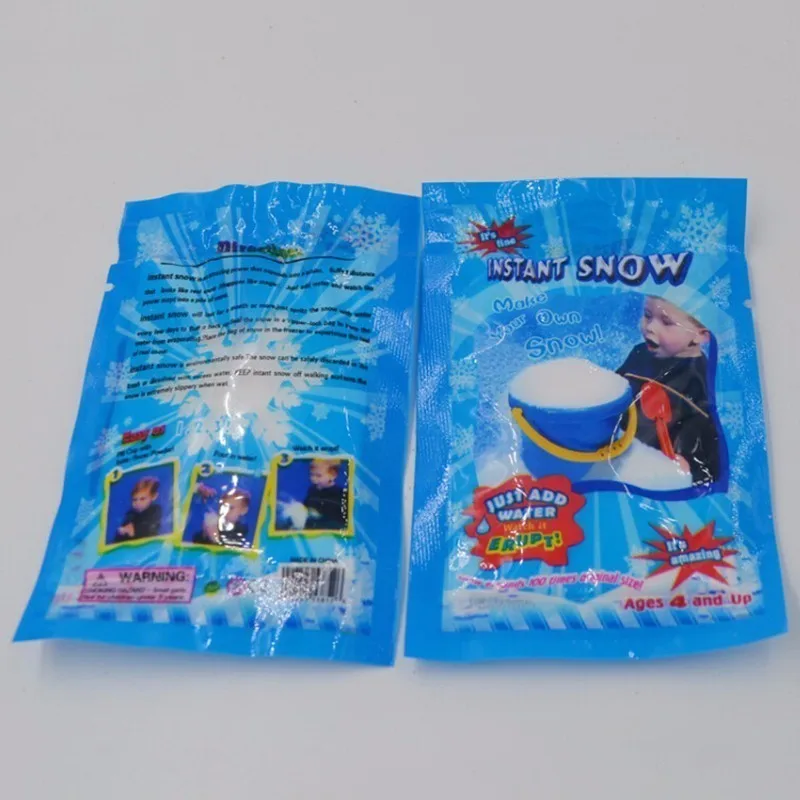 1 упаковка искусственный снег мгновенный Snow Powder искусственный Снеж. Порошок грипп зимнее украшение белый снежок для детей бой снежками Новое поступление E
