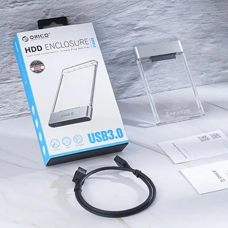 ORICO 2129U3 SATA3.0 для USB3.0 Micro-B адаптар для жестких дисков для 2,5 дюйма SATA HDD/SSD для Windows, Mac