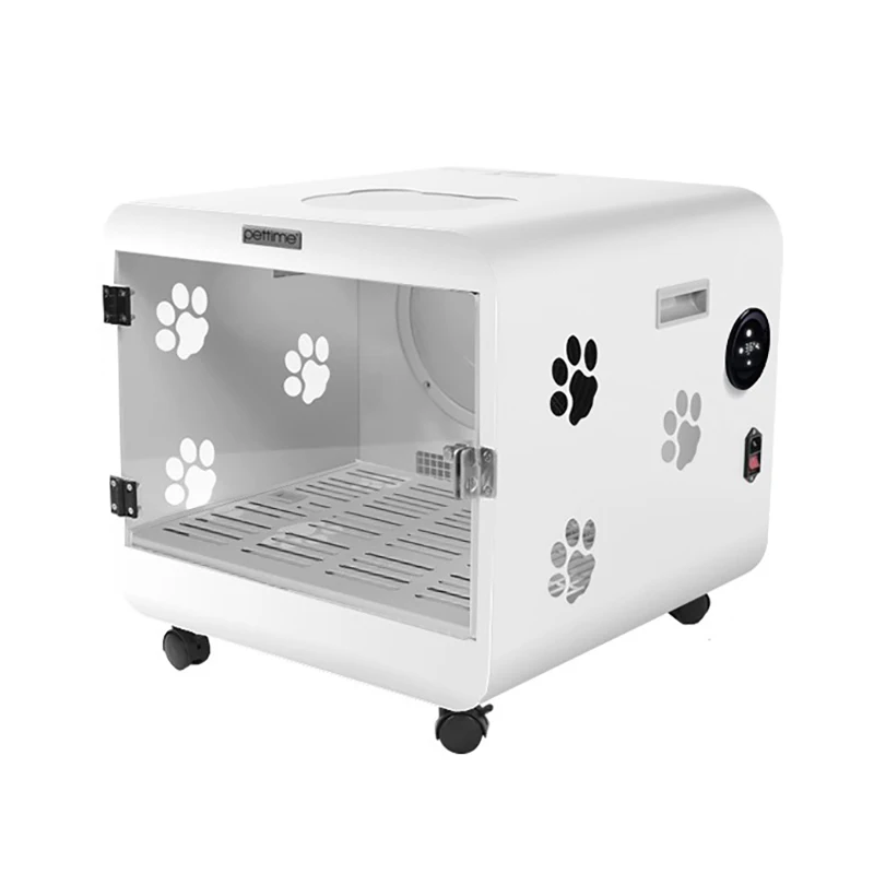 PETTIME-secador de pelo para mascotas, soplador autom&aacute;tico de agua, caja de secado inteligente, cepillo secador para gatos-0
