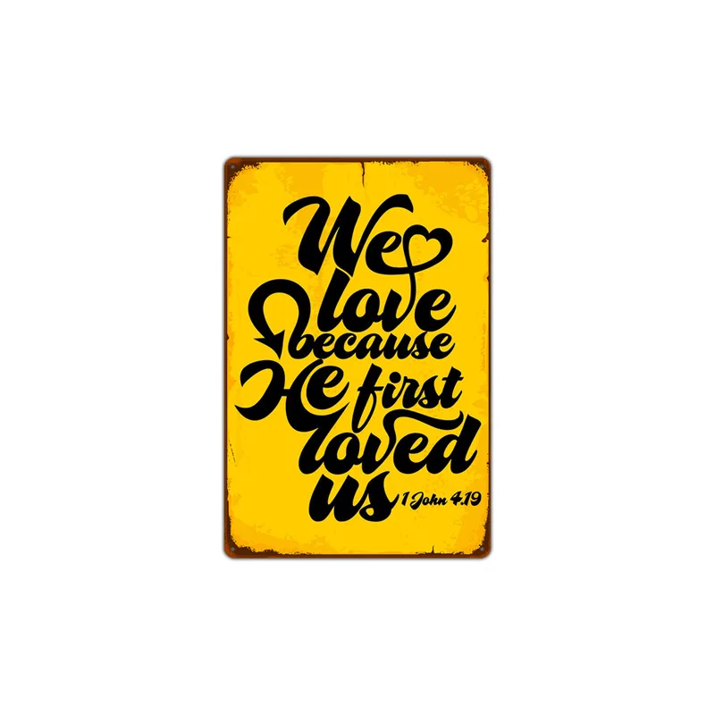 

Bless Pray Day Christian God Graffiti Characters Potsers Metal Tin Sign Church Room Cafe Home Decor Plate Plaques Wall Stickers