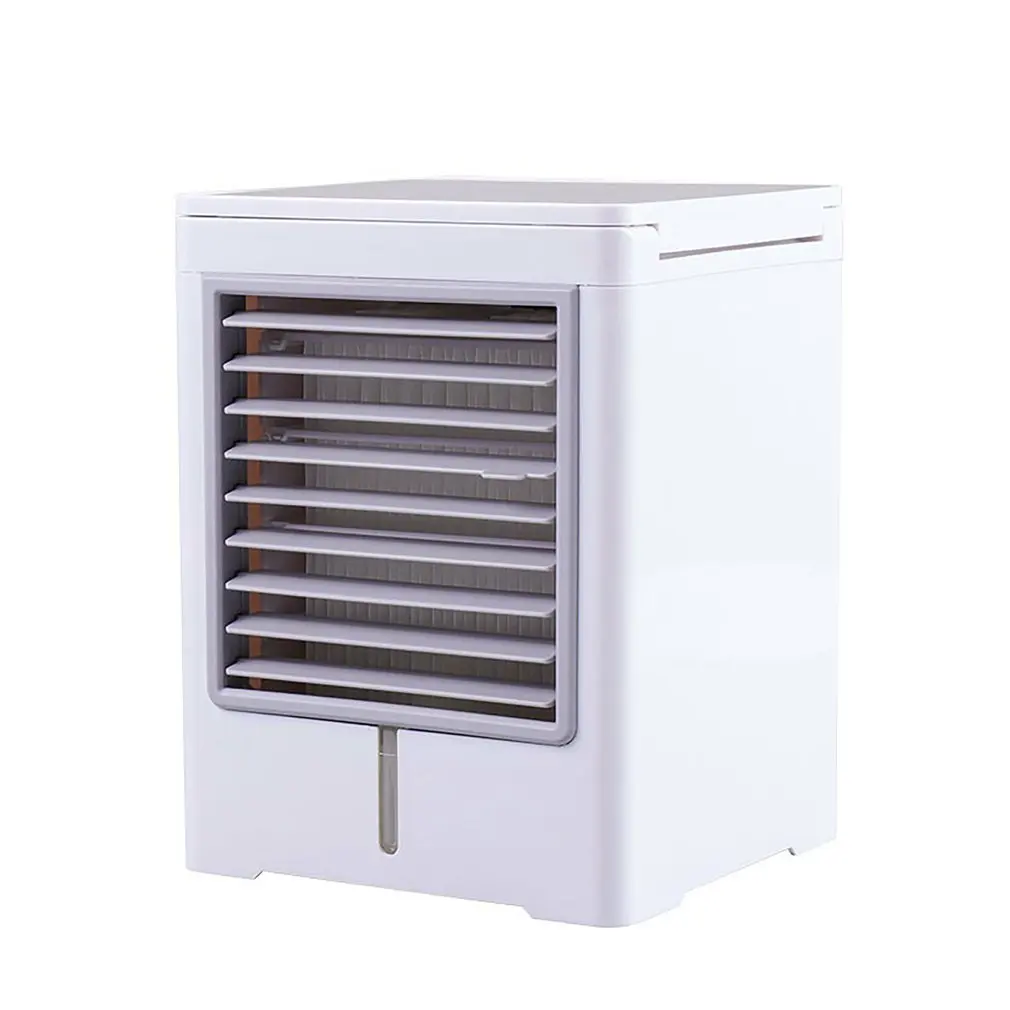 

USB Mini Desktop Portable Air Cooler Touch Screen Large Capacity Water Tank Pull Type Design Three Wind Speeds