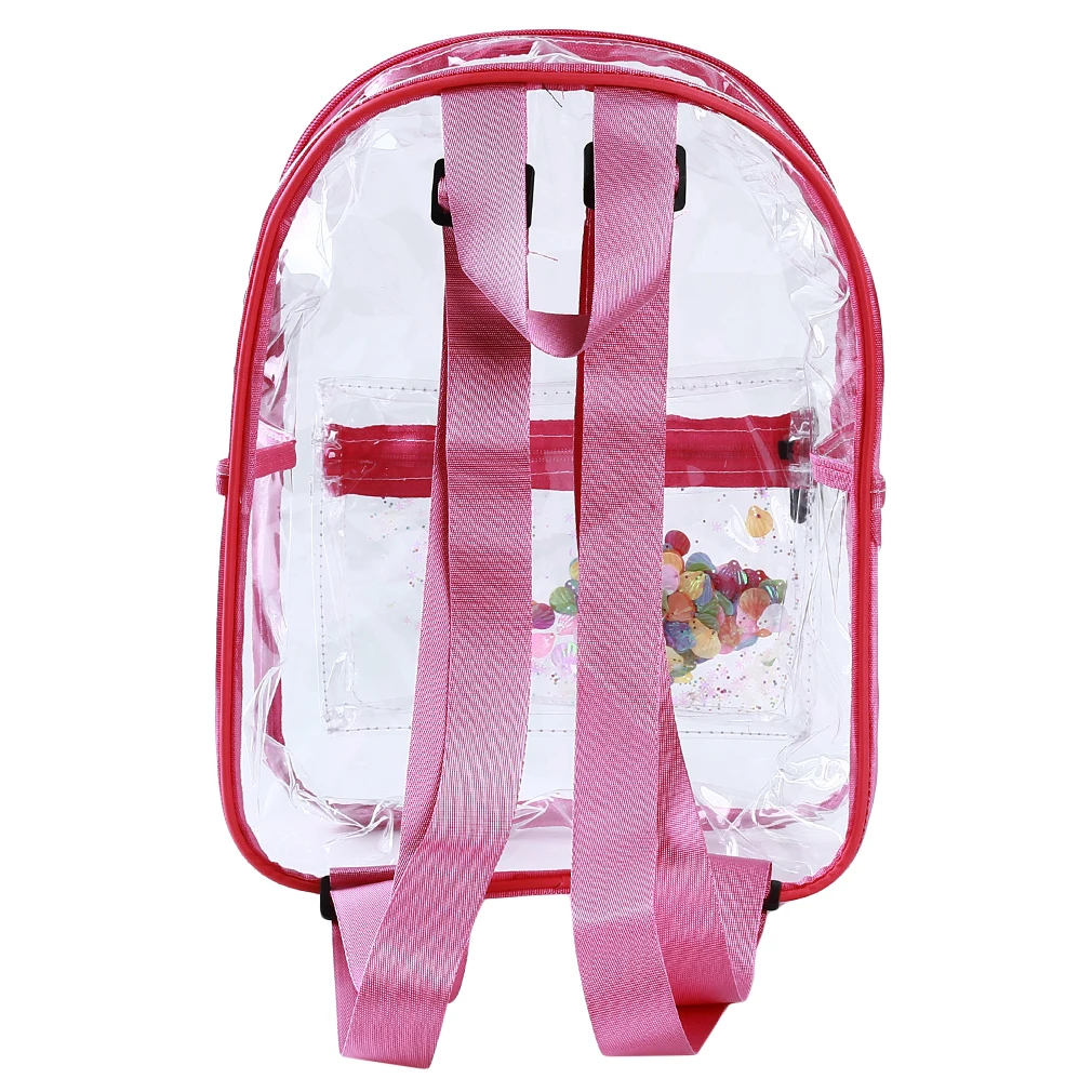 

Transparent PVC Bag Organizer Sack Waterproof Backpack Outdoor Clear Shoulder School Backbag Bolso Mochila Mujer