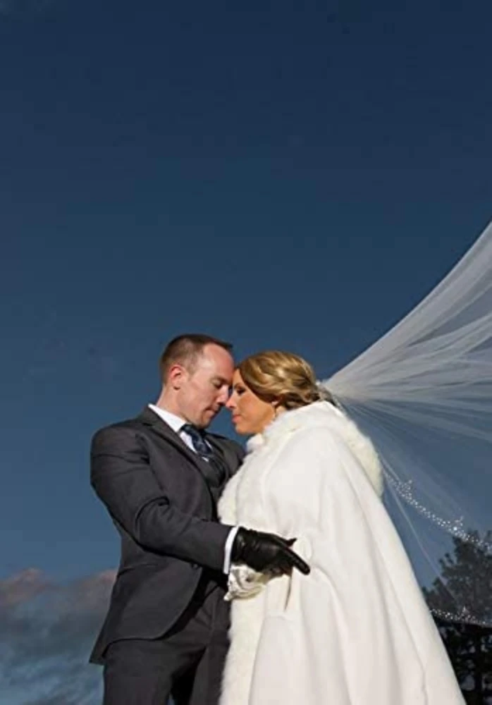 Длинная свадебная шаль свадебный болеро куртка с капюшоном из искусственного