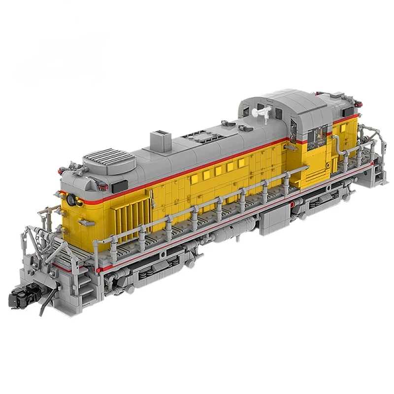 

MOC Train Station Pacific Union Railroad Alco RS-2 (1:38) MOC High-tech Railway Building Blocks Bricks Train Toy for Children