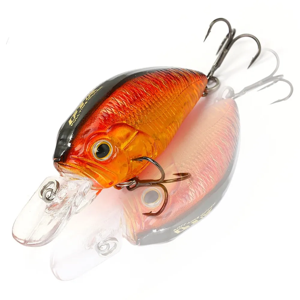 

Fish Lure 3D Eyes Wobbler Artificial Plastic Hard Bait Fishing Tackle 1pcs 47mm 10g 07