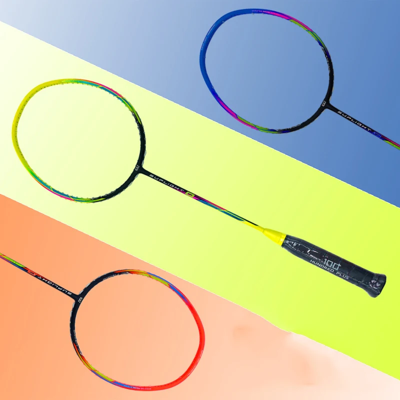 

Ultra-light Badminton Racket Full Carbon 69g 7U High Pound Carbon Badminton Racket Carbon Fiber With Bag And Gifts -40