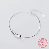 real s925 sterling silver bracelet for women fashion simplicity glossy temperament hand accessories exquisite jewelry gifts