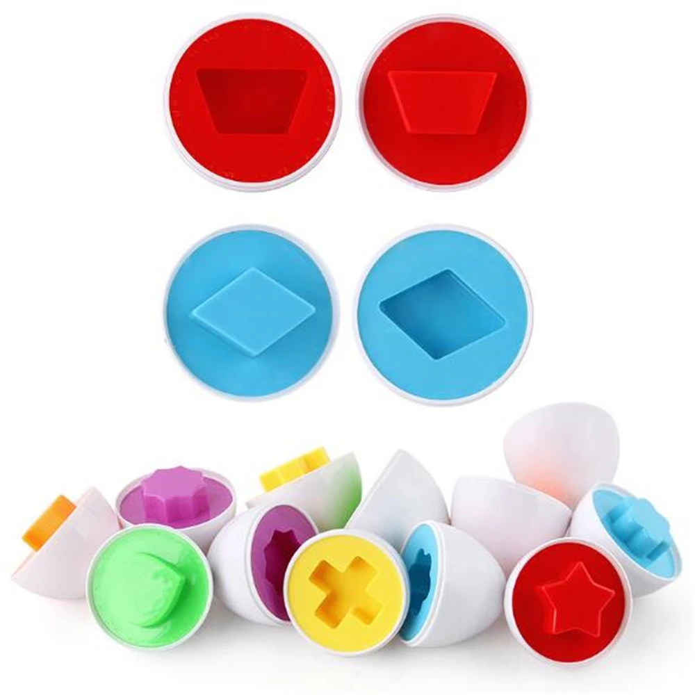 Обучающие игрушки по методике Монтессори детские в форме яйца сочетающиеся 3D