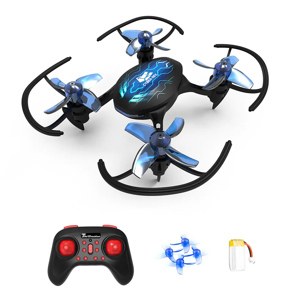 Easy Toy CYBER-REX Thrillmotion Mini RTF Дрон RC Nano Quadcopter высота удержания/360 откидной/Безголовый