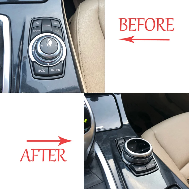 Автомобильные мультимедийные пуговицы для BMW F20 F25 F30 F10 F07 E60 E90 E92 E70 E71 F02 E84 X1 X3 X5 X6 1 3 5