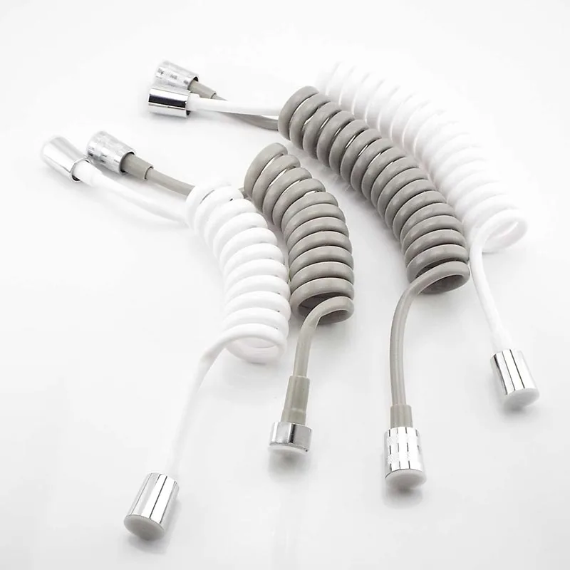 Flexible Shower Hose Pipe Spring for Water Plumbing Toilet Bidet Sprayer Gun Telephone Line bathroom Accessories | Обустройство дома