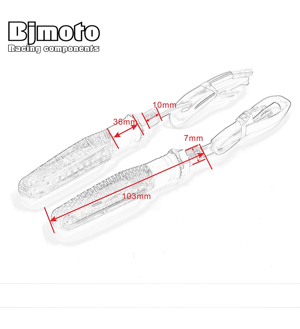 

Pair 12V LED Universal Motorcycle LED Turn Signal Indicators Light Waterproof Amber Bike Lamp Flasher Blinker lights Scooter