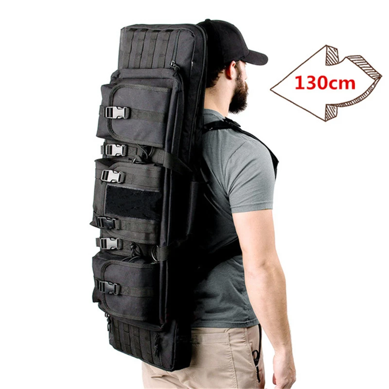 

130cm/52inch Tactical Hunting Backpack 600D Oxford Shooting Rifle Gun Bags Outdoor Gun Carry Protection Case With Shoulder Strap