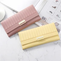 women long wallets luxury square hasp coin purses girl money pocket solid color card holder female wallets phone clutch bag