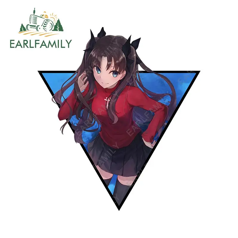 

EARLFAMILY 13 см x 11,5 см для автомобиля Tohsaka Rin стикеры модные устойчивые к царапинам наклейки в багажник фотовиниловая автомобильная пленка