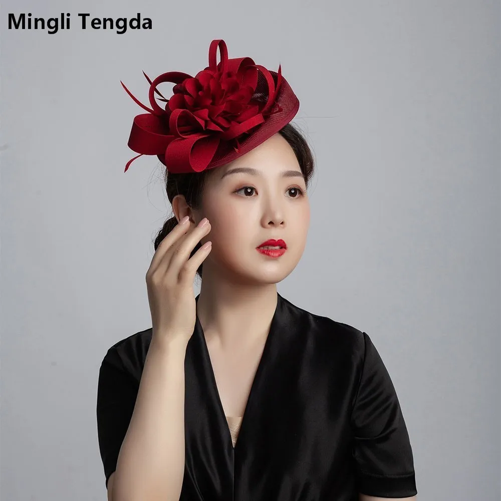 Головной убор Mingli Tengda для декорирования невесты свадебная шапка фотосъемки