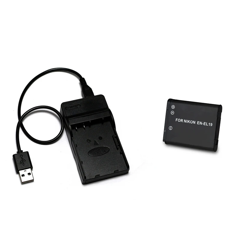 EN EL19 ENEL19 аккумулятор + зарядное устройство USB для Nikon Coolpix S32 S33 S100 S2500 S2750 S3100 S3200 S4200