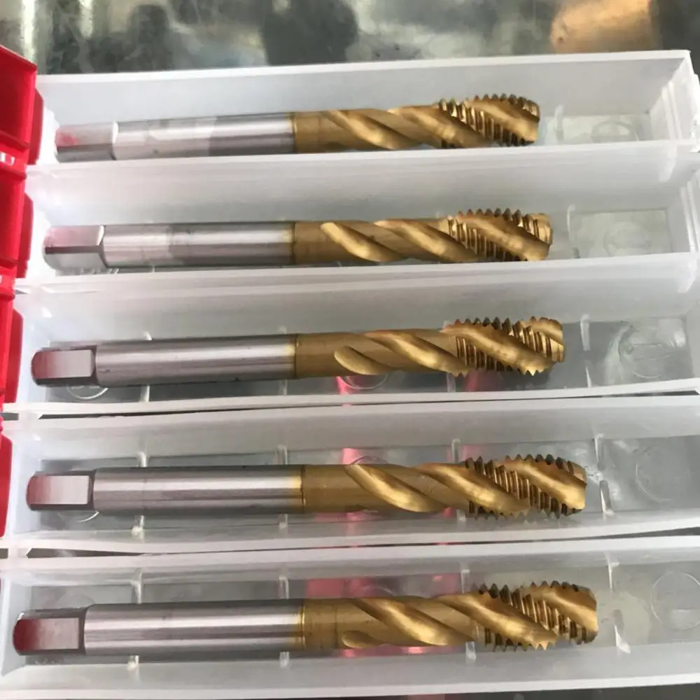 Сделано в США CLEVELAND титановое покрытие спиральный Метчик|Метчик с резьбой| |