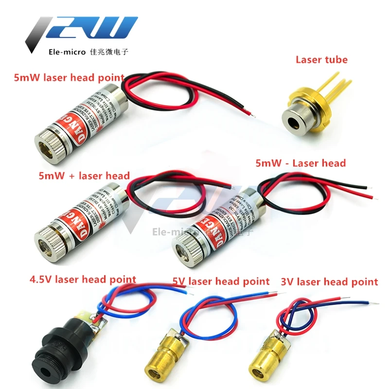Лазерная головка 3 В 5 лазерный диод мВт группа красных точек из меди внешний