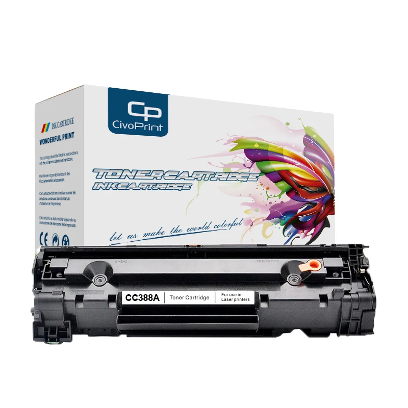 Картридж с тонером civoprint CC388A 88A 388A совместимый принтером HP LaserJet P1007 P1008 P1106 P1108 Pro M1136