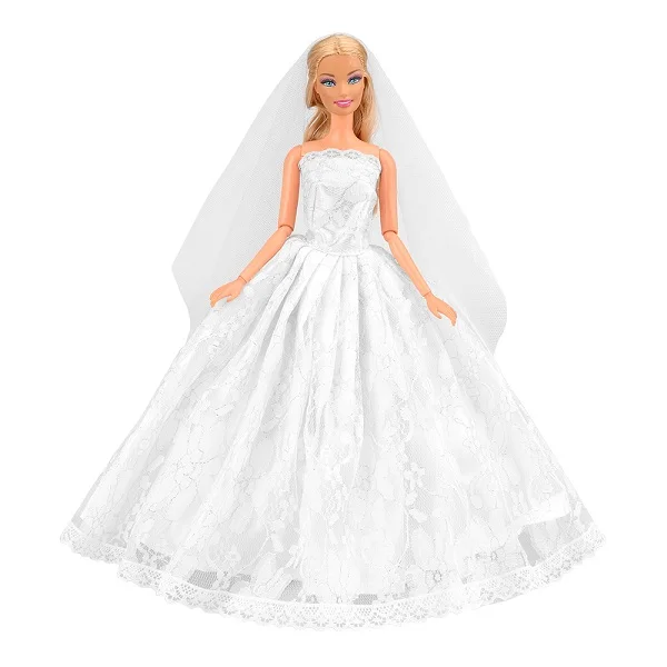 No Doll Новое поступление, модные вечерние кукольные Платья принцессы ручной работы, аксессуары для одежды, предметы для игры barbies DIY, подарок на день рождения, детские игрушки - Цвет: No Doll